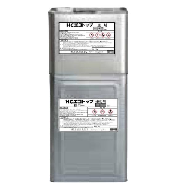 ウレタン上塗り塗料　チャコールグレー　20kgセット HCエコトップ 保土谷建材 14kgセット グレー ウレタン 上塗り アクリル