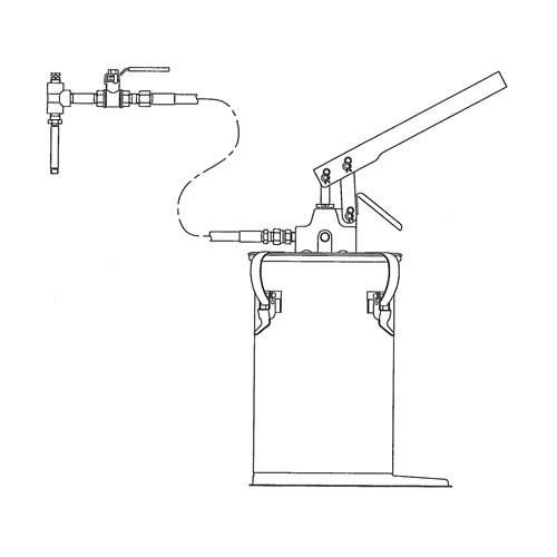 ケミカルポンプ KC-8 手動式 2mホース 1液ノズル付 モルタル補修用材