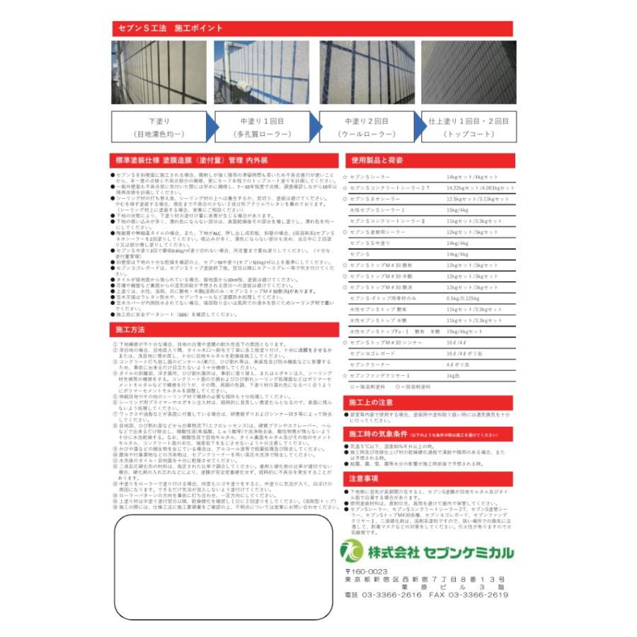 水性セブンSシーラーI（アイ） ナノカチオンシーラー セブンケミカル