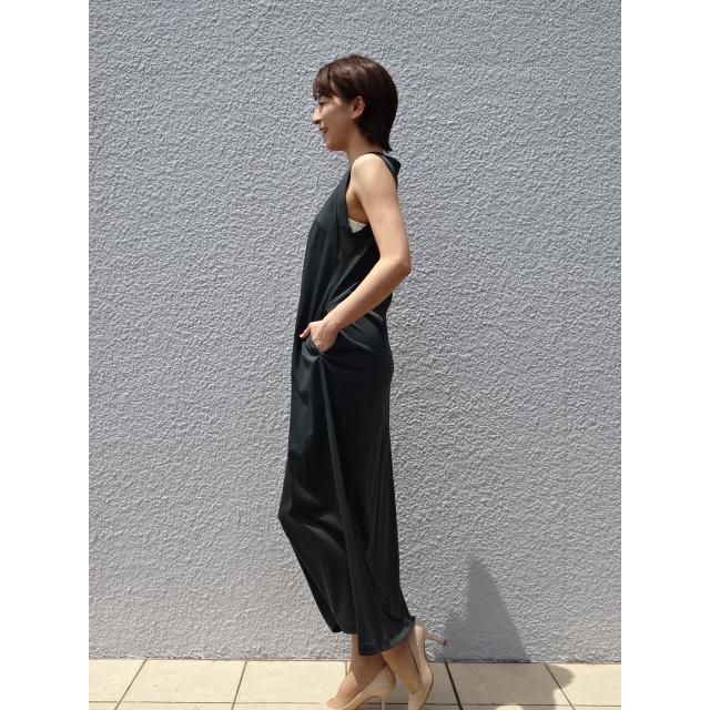 キマグレン / LIFE《レコード》STUDIO APARTMENT Remix 25SS 定価4.2万 デュアルヴュー ボールチェーン リネン混 ワンピース L