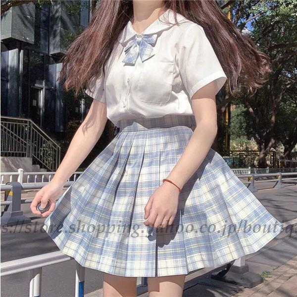 ミニスカート 制服スカート チェック柄 スカート 学生服 JK チェック セーラー服 制服 JK制服  通学 学生制服｜boutiqueli｜02