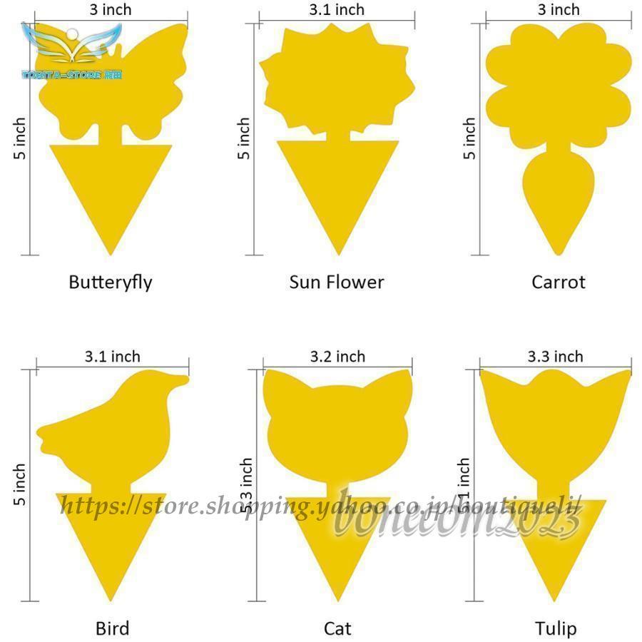 紙製粘着捕虫資材　ペタット　粘着捕虫　粘着トラップ　黄色　虫とり　害虫捕獲　罫線　予察　無農薬　(24枚入り)｜boutiqueli｜06