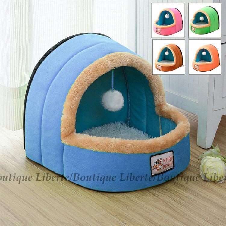 ペットテント ペットベッド キャットハウス 小型犬 猫 犬 猫箱 ペットグッズ ドッグハウス キャットハウス 猫ハウス 寝床 隠れ家 かわいい