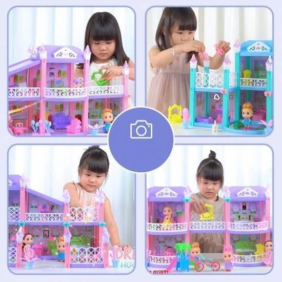 春夏新作モデル キッズ こども 知育 家 女の子 おもちゃ 子ども 可 ドールハウス キッズ こども 知育 家 女の子 おもちゃ 子ども ドールハウス プレゼント おうち時間 おうち プリンセス お城 人形遊び ミニチュア おままごと おしゃれ 可愛い 人形 Savannah Osc Com