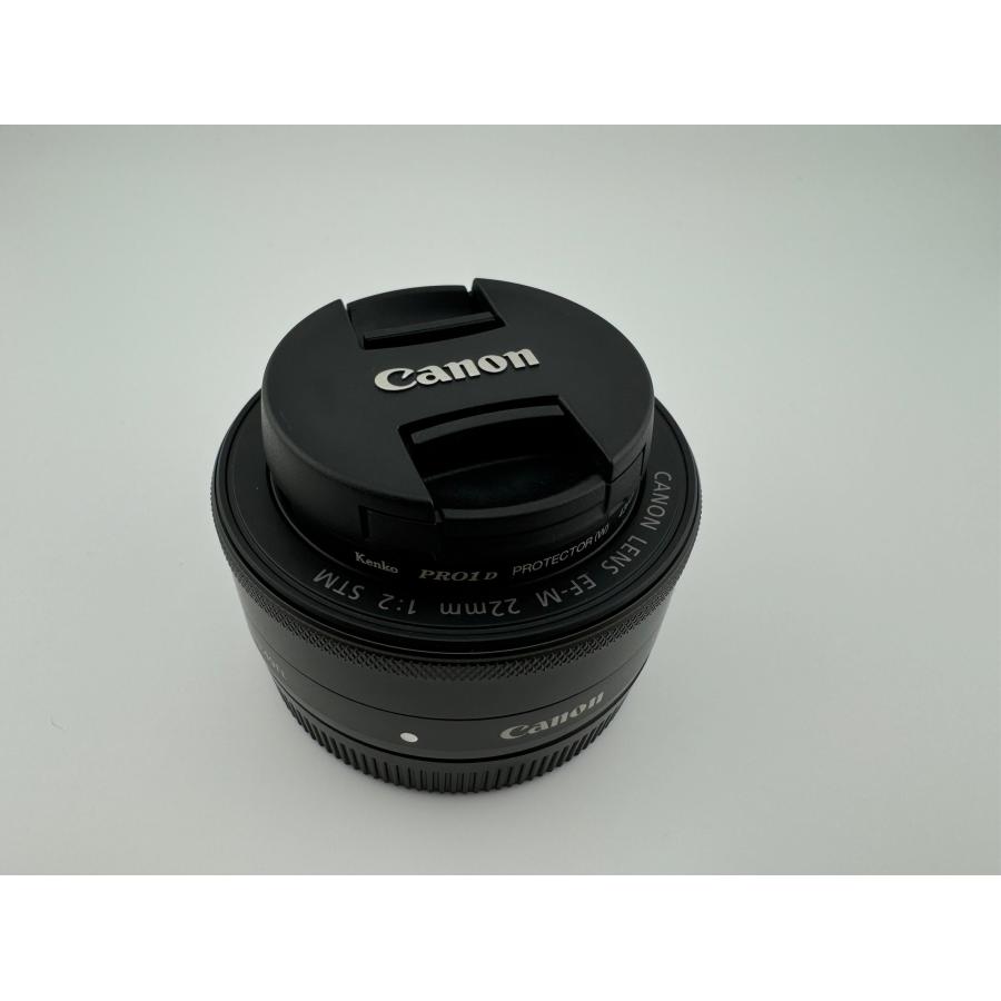 美品 Canon EF-M 22mm F2 STM プロテクター付 ガジェットレビュー】単焦点の神レンズ‼│キヤノン EF-M 22mm F2 STM