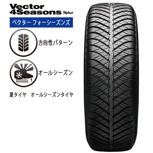 2026年製 グッドイヤー オールシーズンタイヤ Vector 155/65R14 + Chronus CH-110 塩害対策アルミホイール 4本セット | Vector（グッドイヤー） | 08