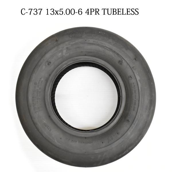 C-737 13X5.00-6 4PR チューブレスタイヤ 草芝刈り機・ゴルフ
