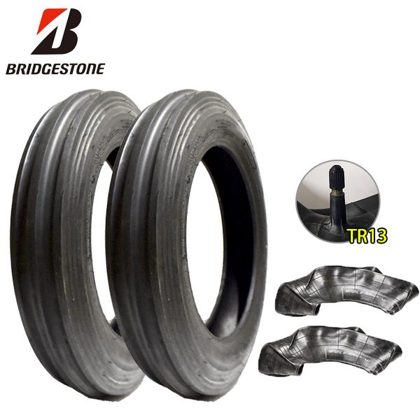 BRIDGESTONE トラクター用タイヤ 2本セット BRIDGESTONE（ブリヂストン） FSR 4.00-12 4PR タイヤ2本+チューブTR13