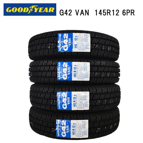 グッドイヤー（GOODYEAR） 2024年製造 G42 145R12 6PR 4本セット 軽