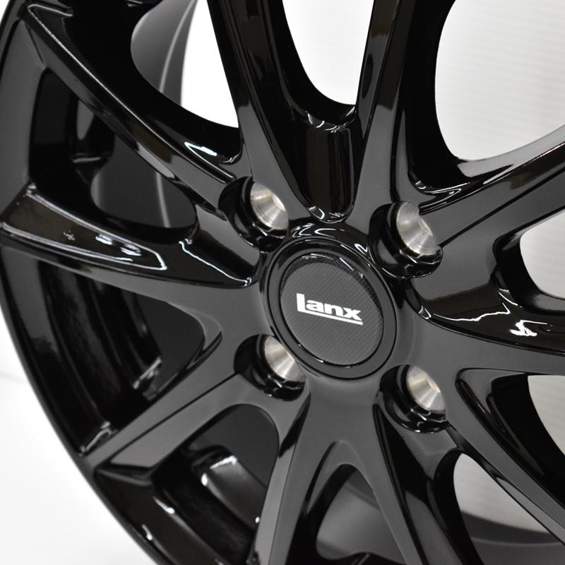 2025年製 ヨコハマ アイスガード エイト iG80 155/65R14 75Q + LANX L5 ブラック 塩水噴霧試験1000時間 冬タイヤ+アルミホイール 4本セット ice GUARD 8 IG80の画像