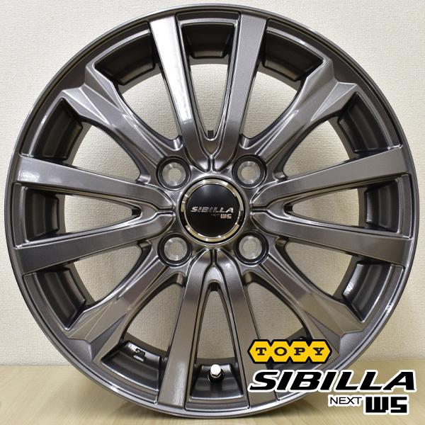 2026年製 ブリヂストン NEWNO 155/65R14 75H+シビラネクストW5 塩水噴霧試験1000時間 サマータイヤ+アルミホイール 4本セットの画像