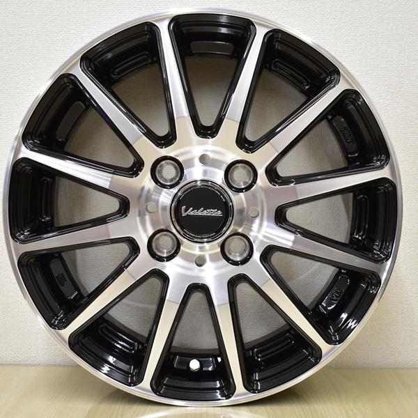 2026年製 ブリヂストン NEWNO 155/65R14 + Valette GLITTER(ヴァレットグリッター) サマータイヤ+アルミホイール 4本セットの画像