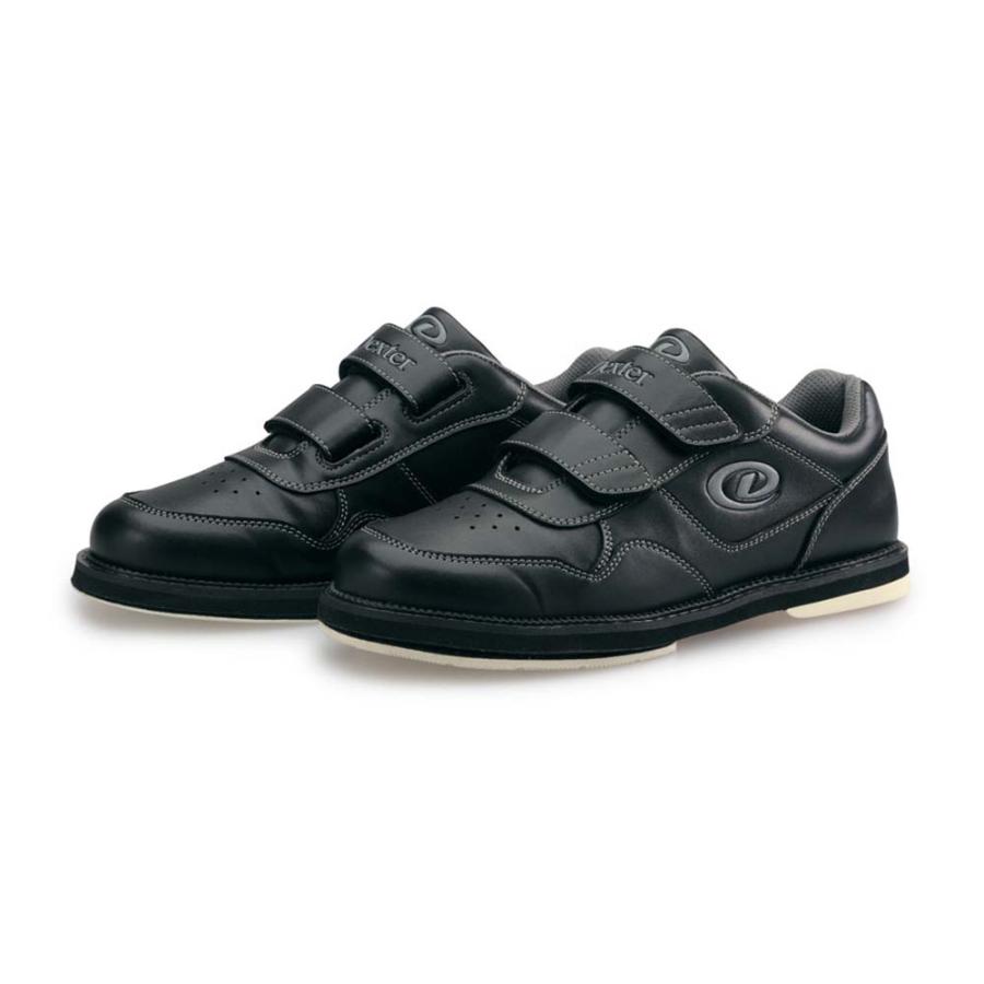 Dexter Ds70 ベルクロ ブラック ボウリング シューズ マジックテープ