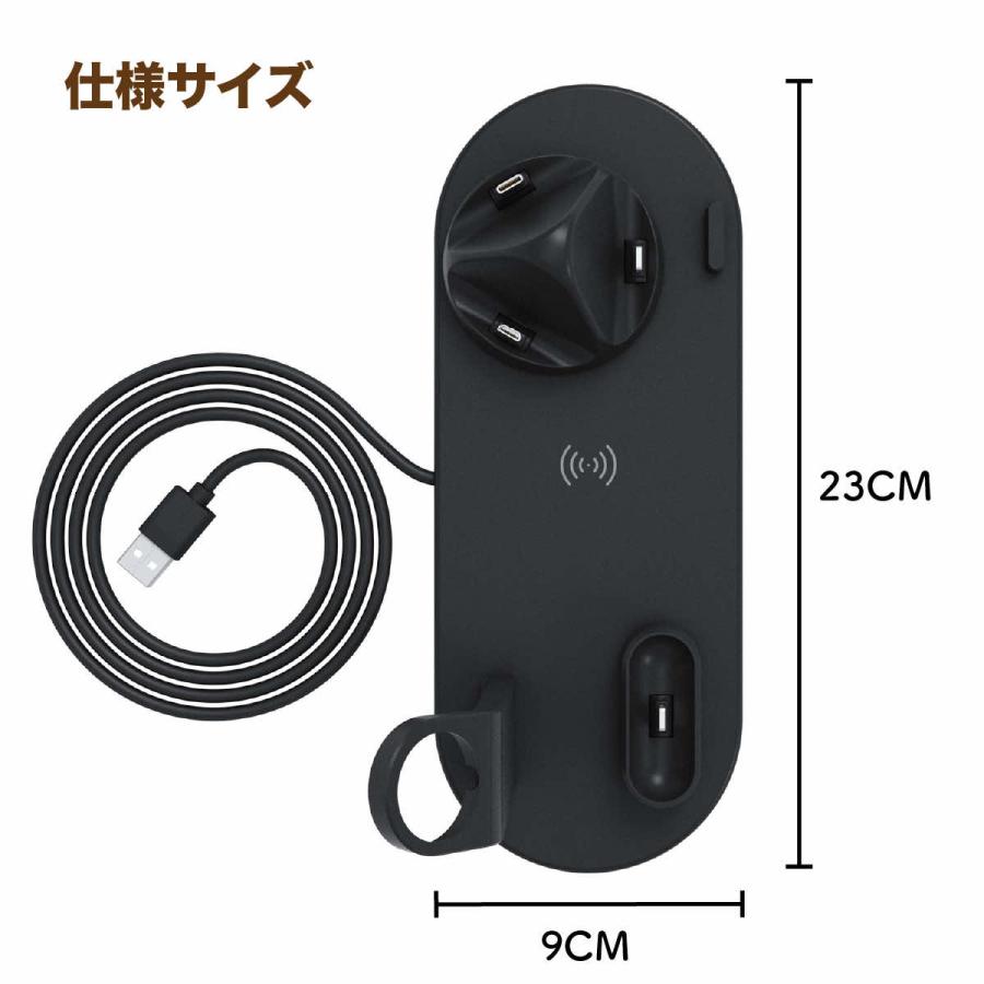 ワイヤレス充電器 iPhone Apple watch AirPods Qi対応 type-c ワイヤレス充電器 iPhone Apple watch AirPods Qi対応 type-c