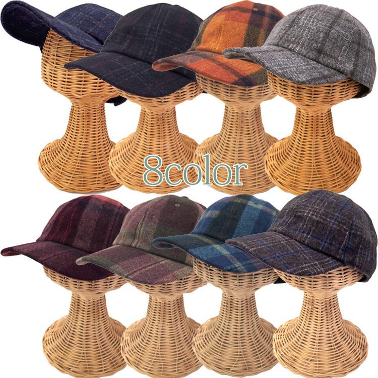 チェック キャップ レディース カラーチェックCAP くすみカラー 大人