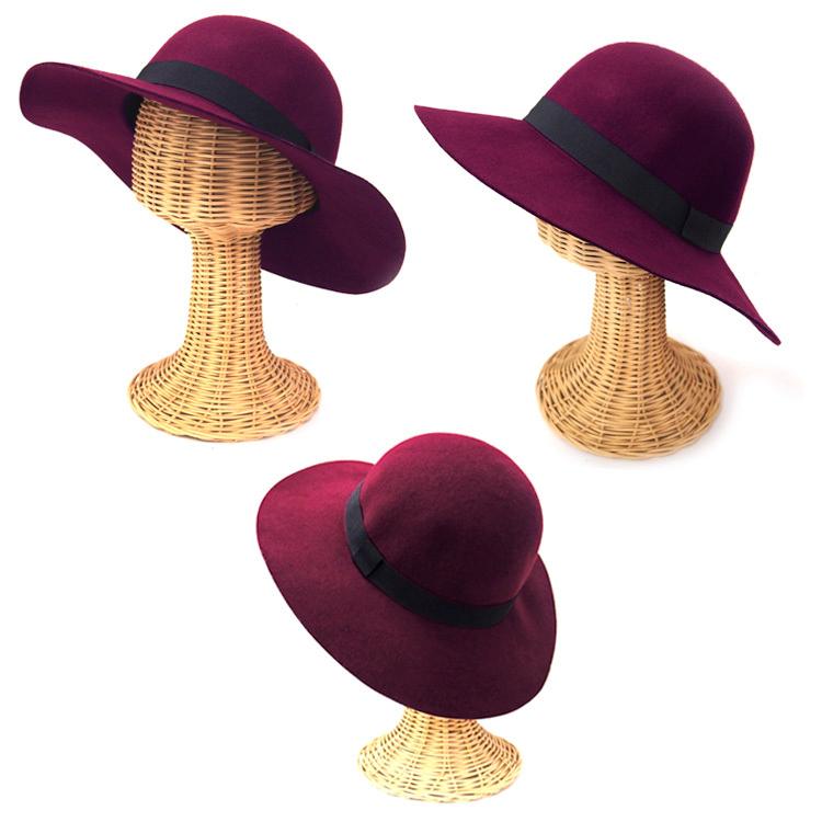 未使用　ブルネロクチネリ　フェルトハット　レディース　フリーサイズ VitaFelice SALE 帽子 レディース バケットハット リボン付き