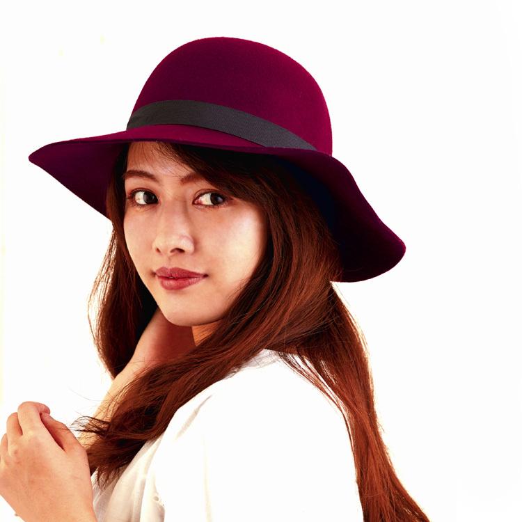 未使用　ブルネロクチネリ　フェルトハット　レディース　フリーサイズ VitaFelice SALE 帽子 レディース バケットハット リボン付き