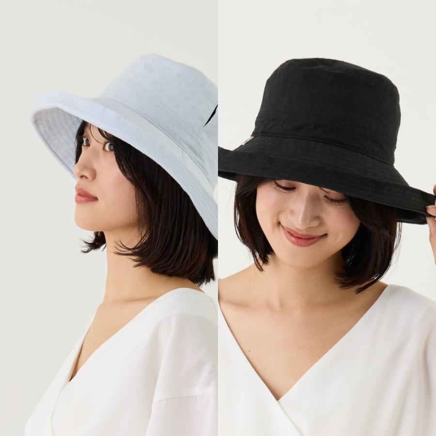 公式 直営限定 コカゲル?UV100%cut リネンエッジアップハット 洗濯機で