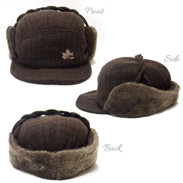 LOGOS フライトキャップ ファー 冬のキャップ 帽子 防寒 吸湿発熱素材