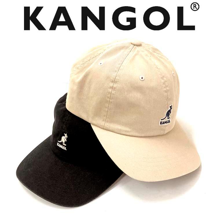 KANGOL Washed Baseball キャップ ロゴキャップ ストラップバックキャップ 男 女 帽子 アジャスタブル 人気定番 サイズ調整 :m12-159z:帽子屋ボウシアル