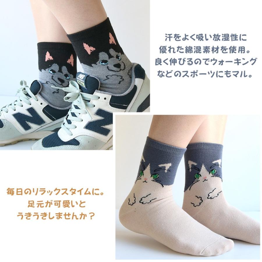 靴下 レディース 人気のネコ柄犬柄ミックス シンプルモダンカラー クルー丈 ソックス 10足セット 三毛猫 柴犬 コーギー ねこ 犬 かわいい おしゃれ 即納 ギフト Lay019 靴下専門店 ソックスbox408 通販 Yahoo ショッピング
