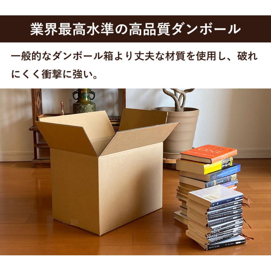 ダンボール 段ボール箱 宅配 100 サイズ 引越し用 10枚セット二つ折り｜boxbank｜04