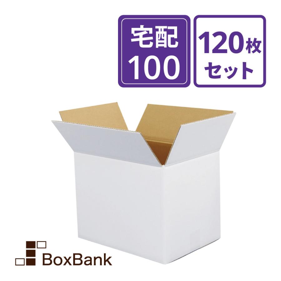 ボックスバンク 法人限定販売 ダンボール 段ボール 白 100サイズ (38