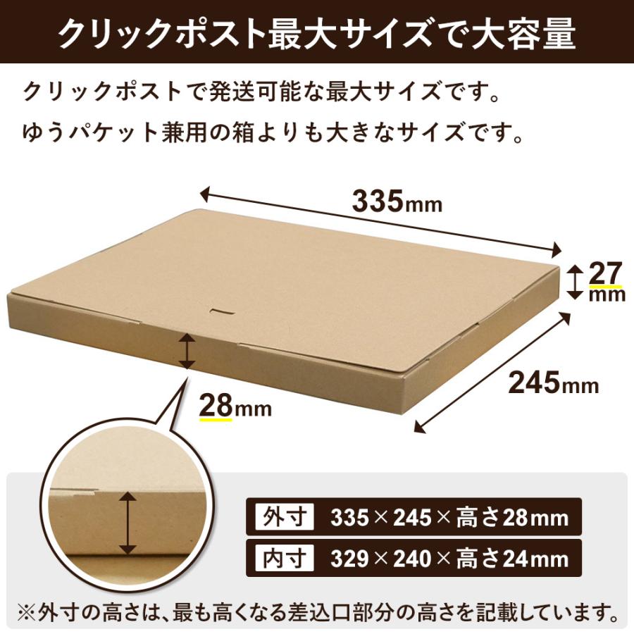 ボックスバンク 法人限定販売 クリックポスト 箱 最大サイズ