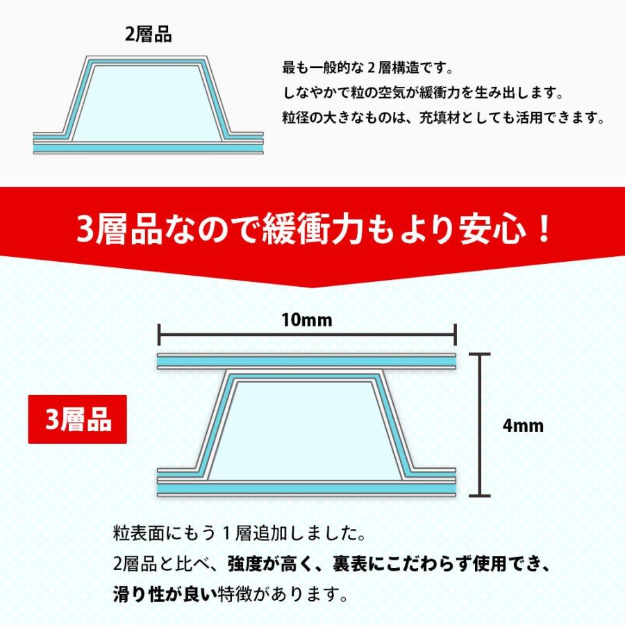 法人限定販売 えあるん袋 エアキャップ袋  CD サイズ　3000枚セット（ぷちぷち・プチプチ・袋状・梱包材）｜boxbank｜05