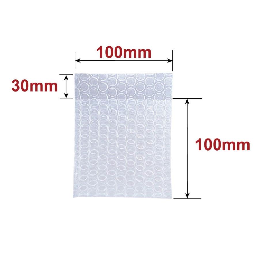 ボックスバンク プチプチ袋 エアキャップ袋 Sサイズ 100×100×ベロ30mm