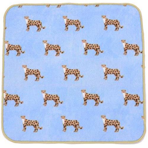 フレンズヒル タオルハンカチ サバンナ ブルー 正方形 綿100% 23×23 (cm) KS-192-57