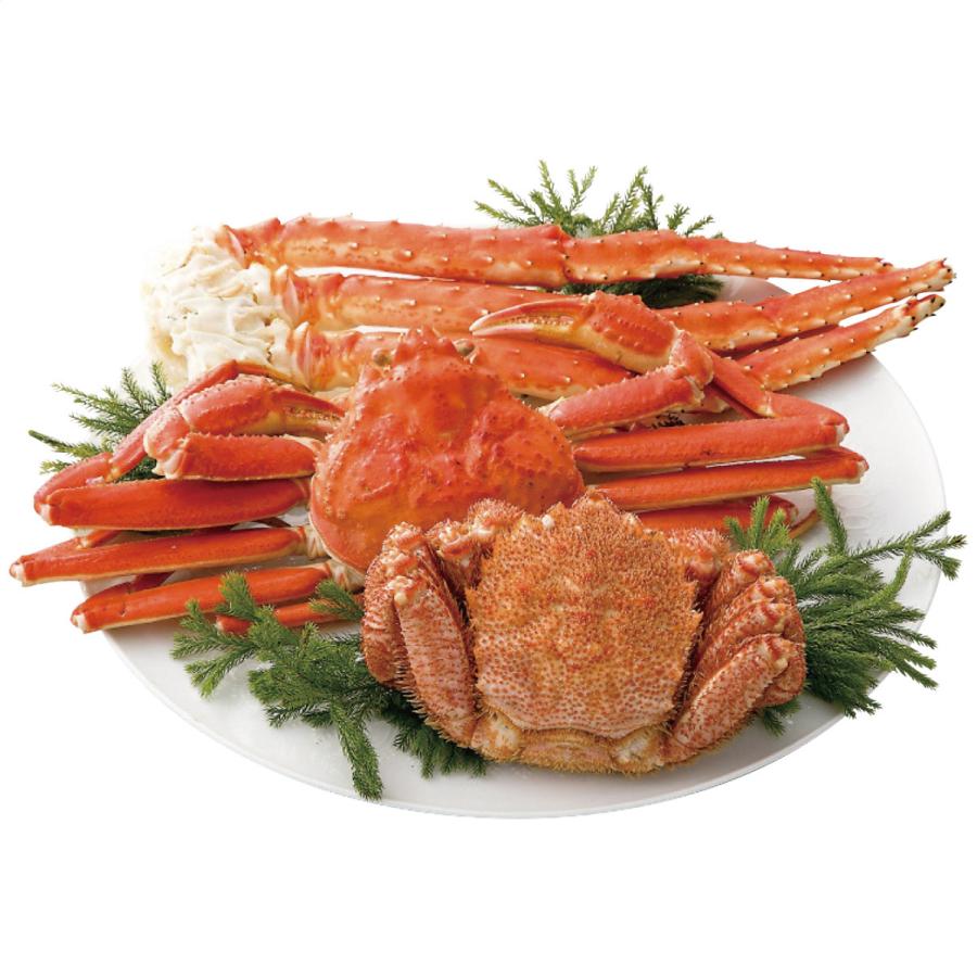 逸品 かに三昧 三大蟹と呼ばれる ずわい 毛蟹 たらば の３種類 カニ