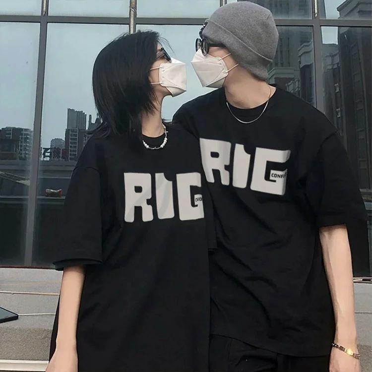 ペアルック Tシャツ 可愛い ペアルック カップル トップス 大きい サイズ T シャツ ペア カップル 服 おしゃれ 韓国 半袖 Tシャツ おすすめ カップル お揃い プ Sw0601c0355 Boxi 通販 Yahoo ショッピング