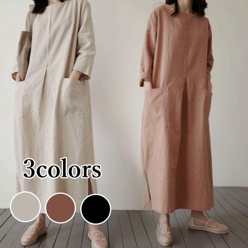 ファッション 全3色 黒 赤 ベージュ ワンピース アウター ロング丈 長袖 レディース 春服 セレカジ 通勤インポート 麻 ロングワンピ ミモレ丈 ロング ロングワンピース カジュアル ハイウエスト 大 Xxqdiniwfu Www Boulevardrestaurants Com