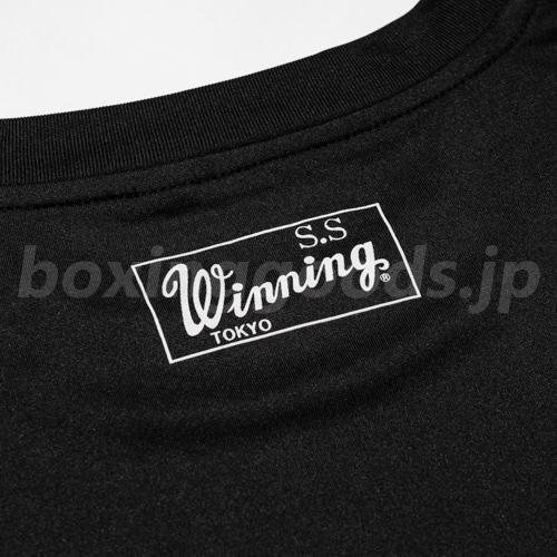 【値下げ】Winning ブラック Tシャツ パーカー Lサイズ Winning（ウイニング） ロゴドライTシャツ Lサイズ ブラック