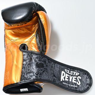 レイジェス トレーニング用グローブ１０オンス　マジックテープ式　ブラック×ゴールド｜boxinggoods｜02