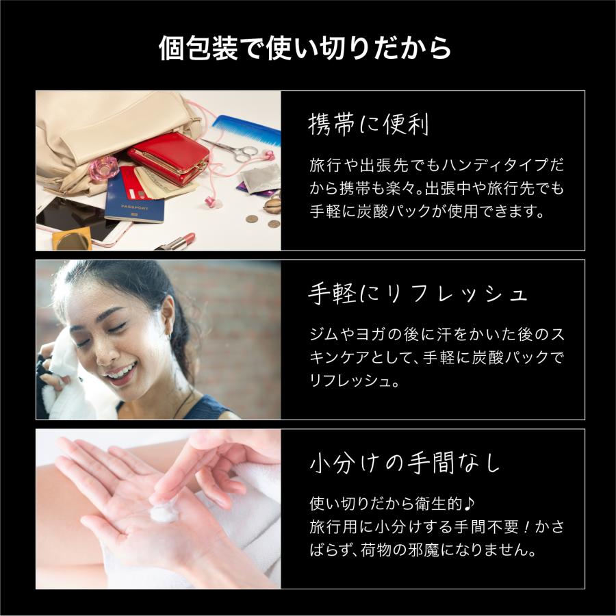 炭酸パック Sparca 5回分 一剤式 泡 炭酸ガスパック 毛穴 ケア 洗浄 鼻