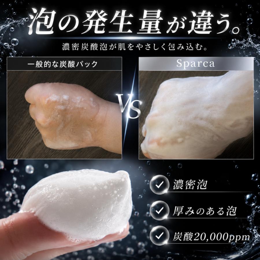 炭酸パック Sparca 5回分 一剤式 泡 炭酸ガスパック 毛穴 ケア 洗浄 鼻