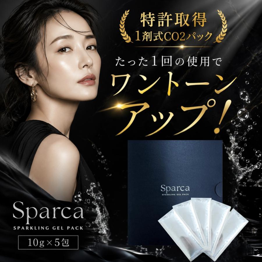 炭酸パック Sparca 5回分 一剤式 泡 炭酸ガスパック 毛穴 ケア 洗浄 鼻