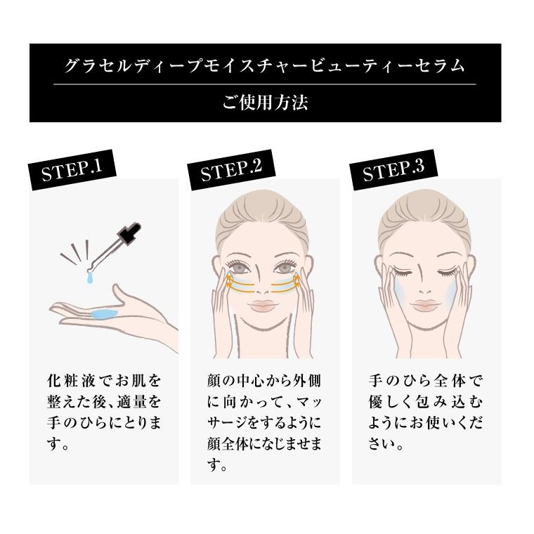 美容液 乾燥対策 グラセル ディープモイスチャー ビューティーセラム