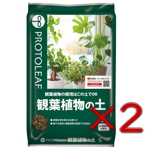 プロトリーフ 観葉植物の土 5L　2個セット