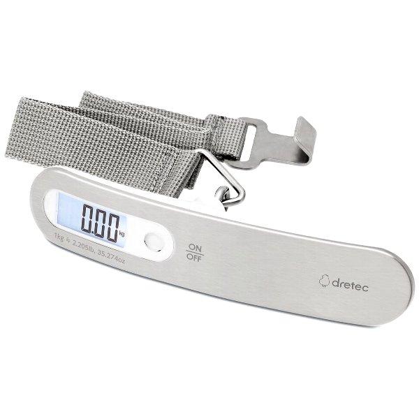 ドリテック バックライト付ラゲッジスケール 吊り下げタイプ dretec LS105WT 50kgまで10g単位 荷物用はかり デジタル荷物
