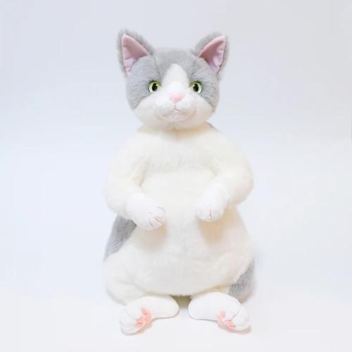 Cuddly カドリー  桜子 グレー白(約45cm 約650g) ソメゴローとゆかいな仲間たち 猫ぬいぐるみ【日本製】 | Cuddly（ぬいぐるみ） | 01
