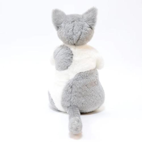 Cuddly カドリー  桜子 グレー白(約45cm 約650g) ソメゴローとゆかいな仲間たち 猫ぬいぐるみ【日本製】 | Cuddly（ぬいぐるみ） | 02