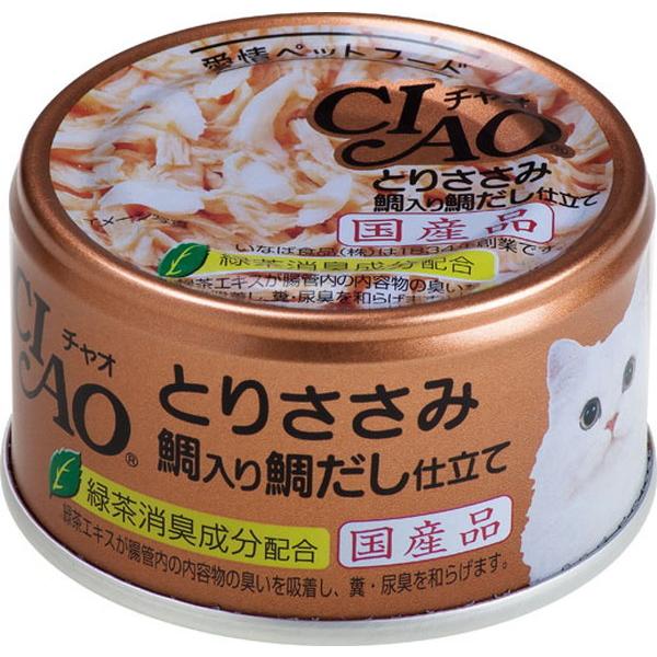 CIAO とりささみ 鯛入り 鯛だし仕立て 85g : E・T・M Yahoo!店 - 通販