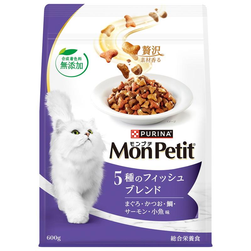 モンプチ バッグ 5種のフィッシュブレンド 600g : E・T・M Yahoo!店
