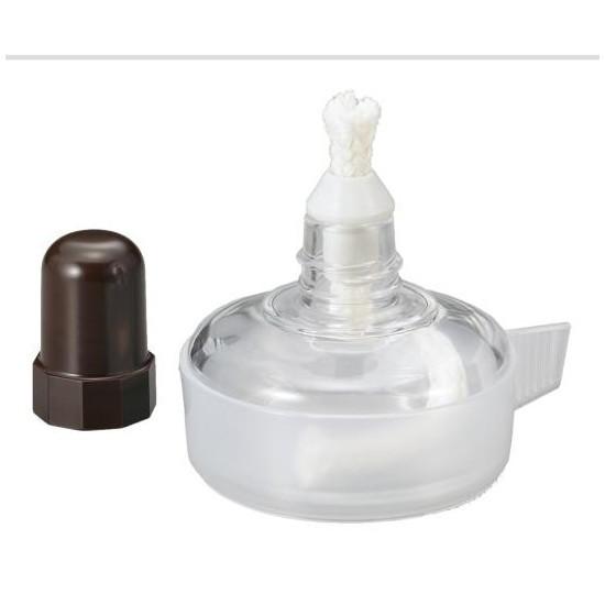 マルエム アルコールランプ クリア 70mL 破損防止のプラスチックカバー