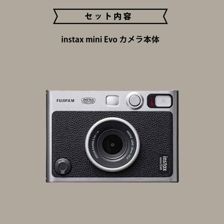 【ギフト チェキ】富士フィルム（フジフィルム）ハイブリッドインスタントカメラ　チェキEvo C ブラック instax mini Evo C BK カメラケース付き ギフトBOX_2