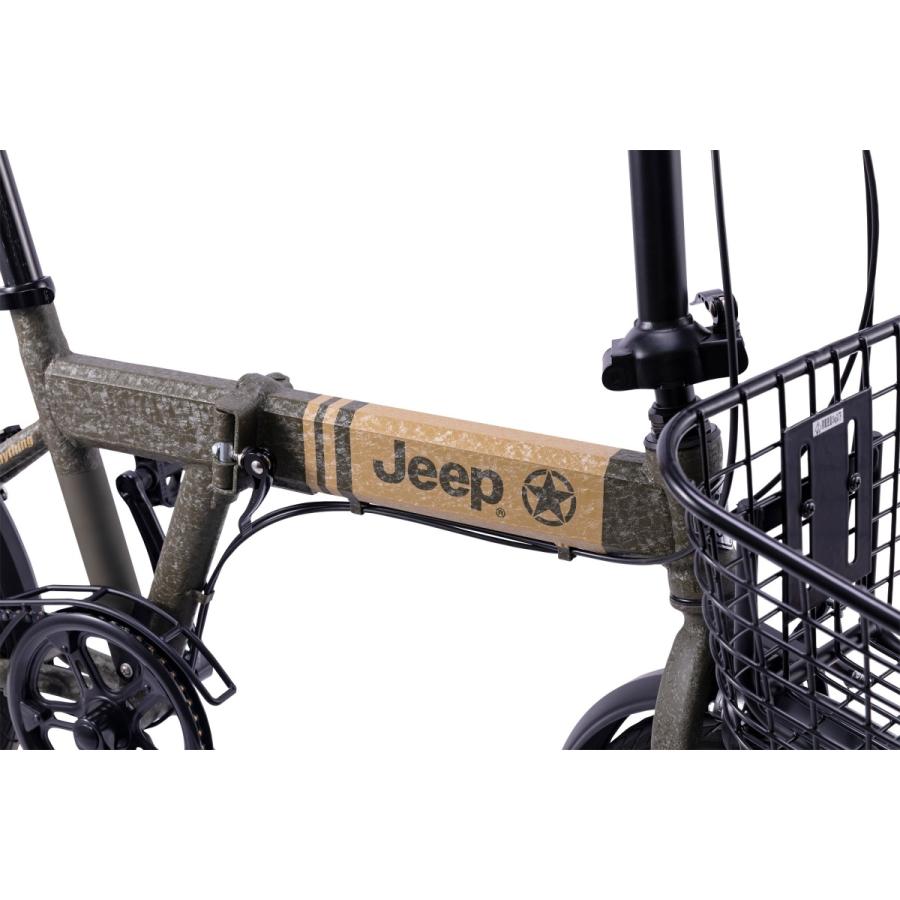 Jeep 20インチ 折り畳み自転車 シマノ製6段変速 BAA Crops社製 