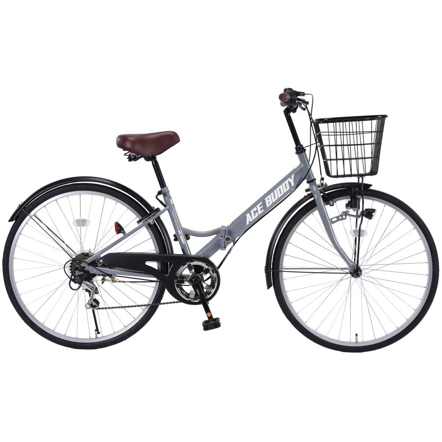 シティサイクル 自転車 26インチ 折りたたみ自転車 6段変速 街乗り